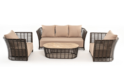 "Валенсия" лаунж-зона из искусственного ротанга, цвет бронзовый