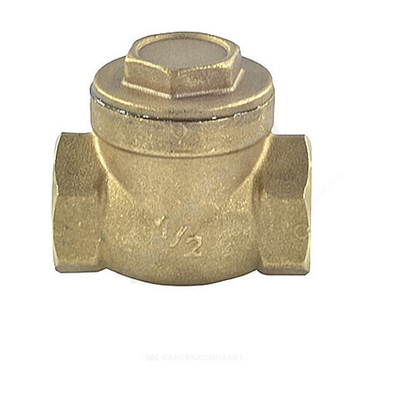 Клапан обратный латунь поворотный 51 Ду 25 Ру10 ВР 1" диск металл Icma 83051AF05