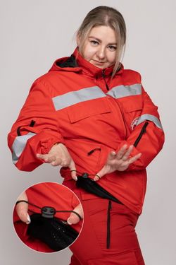 Ветровка Скорая помощь MedicLine женская цв. КРАСНЫЙ