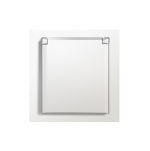 Накладка для розетки Schuko с заземлением, с крышкой, 16A 250 В~, матовый белый, серия R98