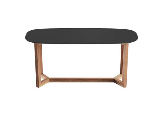 Стол обеденный Cross 2 180*90 см (черный, бук)