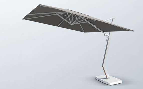 Зонт профессиональный Wing 3х3 м, тик, тортора. База и светильник в комплекте