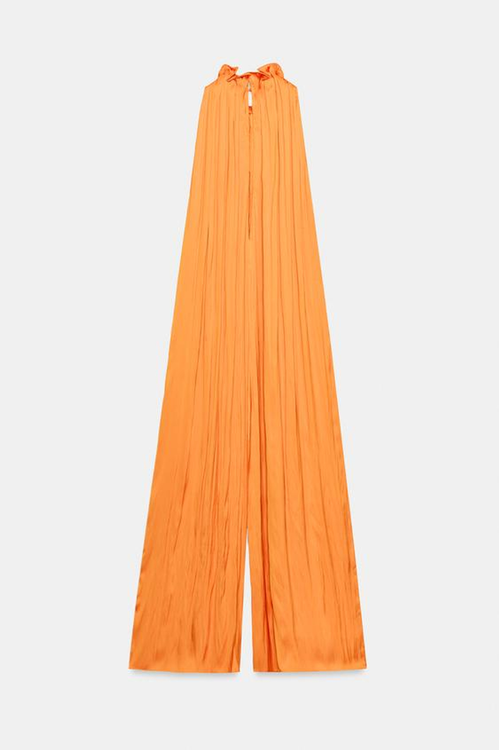 ZARA АТЛАСНЫЙ КОМБИНЕЗОН — ZW COLLECTION, ОРАНЖЕВЫЙ