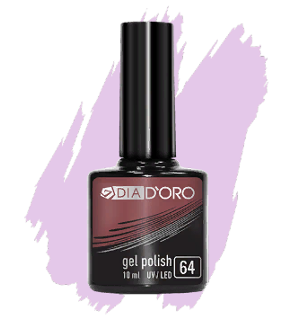 Dia D'oro Гель-лак для ногтей Gel Polish, трехфазный, №64, 10 мл