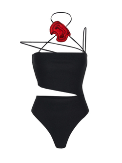 Боди с цветком из бифлекса