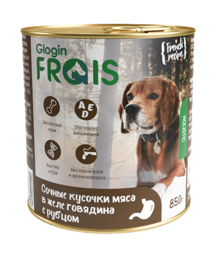 Frais Holistic Консервы для собак Говядиной и Рубцом в желе