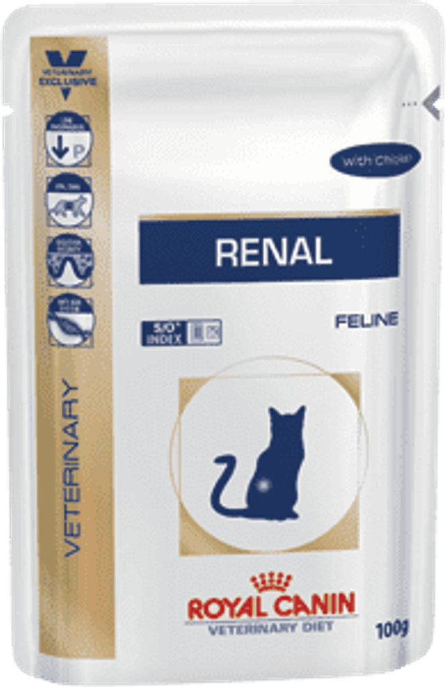 Ренал с цыпленком (фелин) 0,1кг пауч Ренал с цыпленком (фелин) 0,1кг пауч