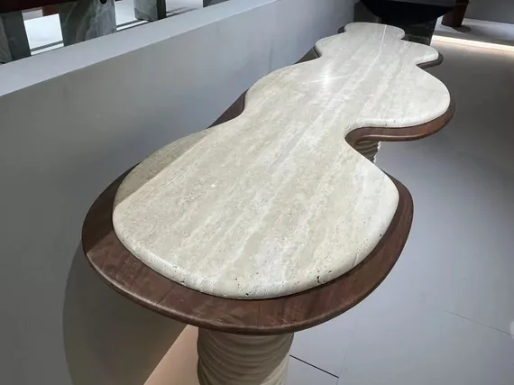 Консоль 4774, 149х75 см, мрамор, травертин