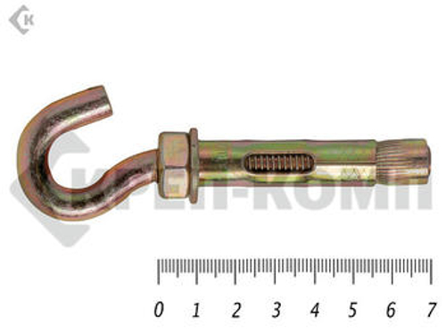 Анкер с крюком м10 12х 70 (5шт)