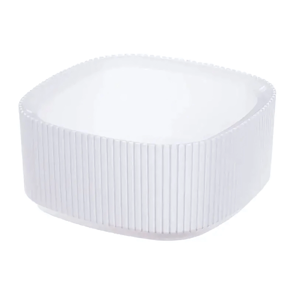 Кашпо СТРИП 200мм 1,6л со вставкой Белый