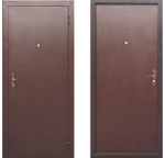 Дверь входная Прораб металл/металл, антик медь