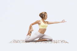 Коврик для йоги terazzo yoga белый