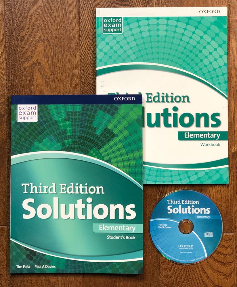 Solutions Elementary 3rd Ed Student&#39;s Book + Workbook+CD