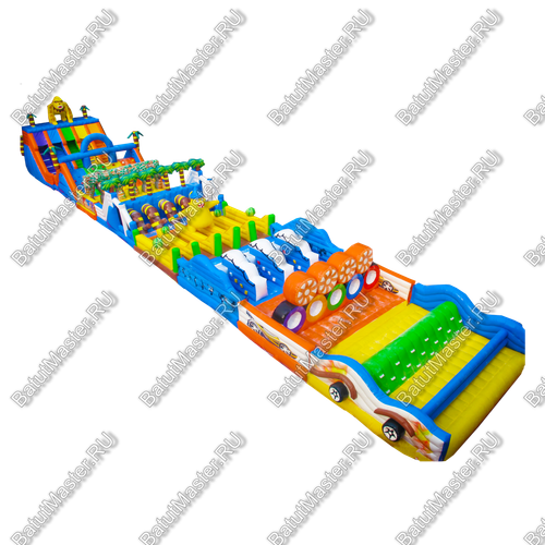 Коммерческая надувная полоса препятствий "В поисках приключений"