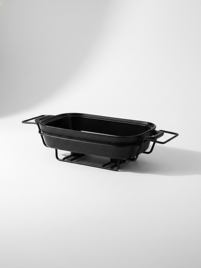 Мармит керамический 2,5 л. прямоугольный Kamille KM 6428 подставка на 2 свечи