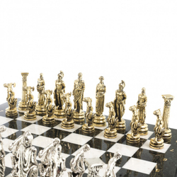 Шахматы из металла  Шахматы "Олимпийские игры" доска 44х44 см мрамор фигуры металлические G 122600