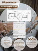 Интерьерные часы ручной работы подарочные из смолы