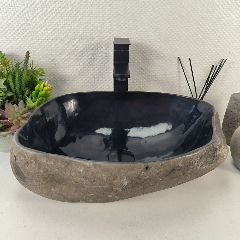 Раковина из речного камня RS-65431 45*34*15 0856