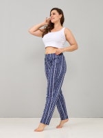 Брюки Б-18/джинсрогожка-оргамент