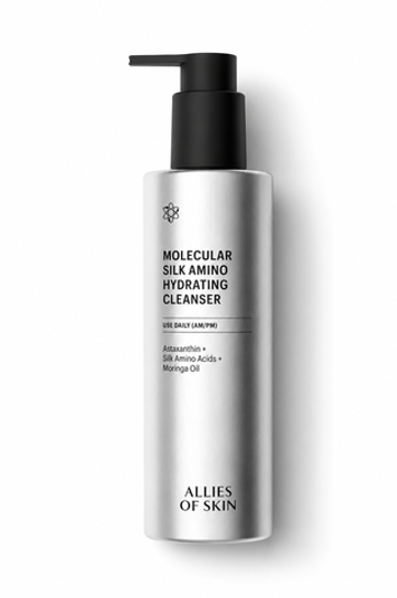ALLIES OF SKIN Молекулярное очищающее средство с аминокислотами шелка Molecular Silk Amino Hydrating Cleanser, 250 мл