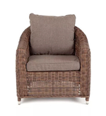 "Кон Панна" кресло из искусственного ротанга, цвет коричневый