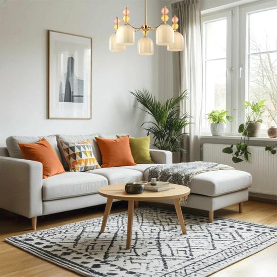 4589/5C MODERNI LN22 97 золотой Люстра потолочная E27 5*40W 220V GILLIAN