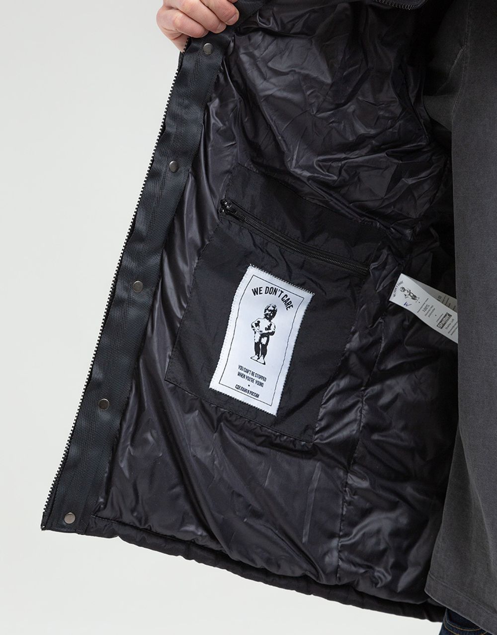 Куртка We Don’t Care Long Puffer Jacket Black