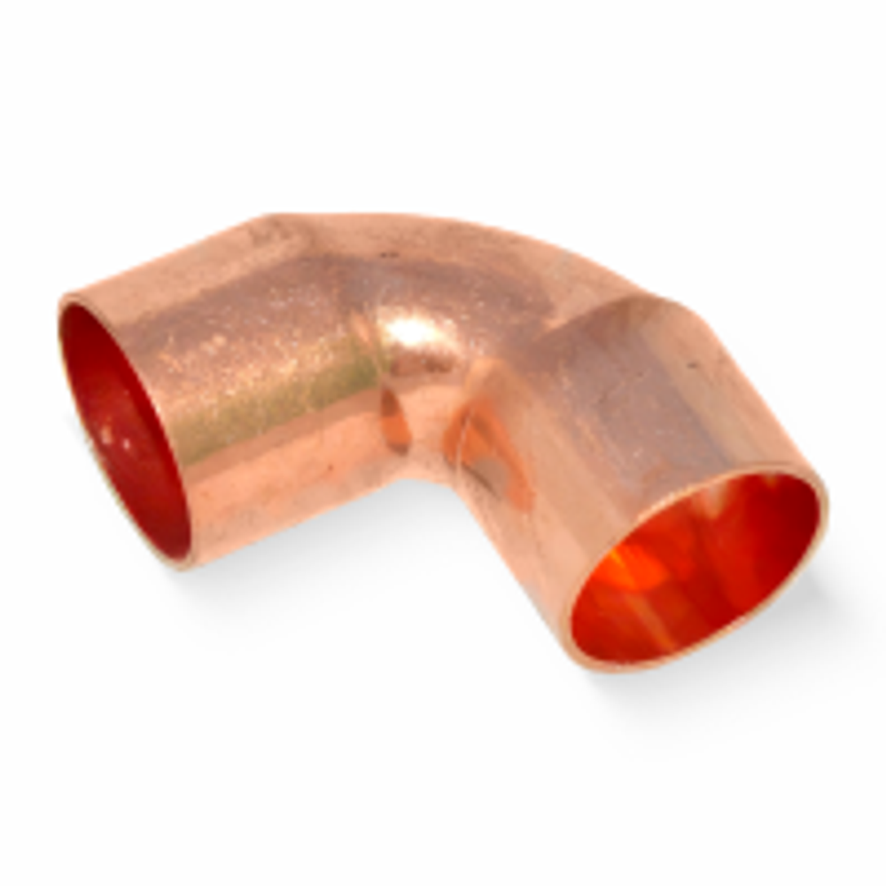 Отвод 90° медный 1_1/8" двухраструбный