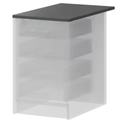 Крышка к приставным тумбам А-707 Антрацит 440x730x22 Арго