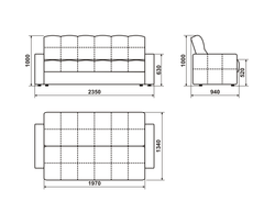Диван "Фишт" БД с мягкими подлокотниками (задник осн.ткань), Новый Век, г.Екатеринбург (Ultra olive, АКЦИЯ)