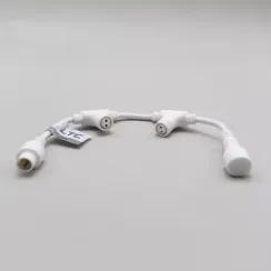 Разветвитель 2-х Лучевой для бахромы, занавесов и нитей 220В., без возможности управления, провод белый Каучук, IP65, LTC (LLR2-8)