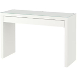 Стол компьютерный, 120х41х77, Марм, с ящиком, туалетный столик, консоль в прихожую и спальню, белый, Dipriz