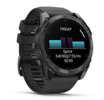 Смарт-часы Garmin Fenix 8 - 51 мм, AMOLED, темно-серый корпус, черный силиконовый ремешок