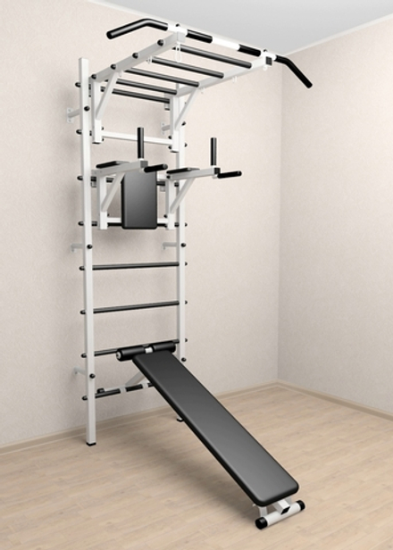 Шведская стенка Sv Sport 524 (Турник рукоход/Брусья/Скамья)