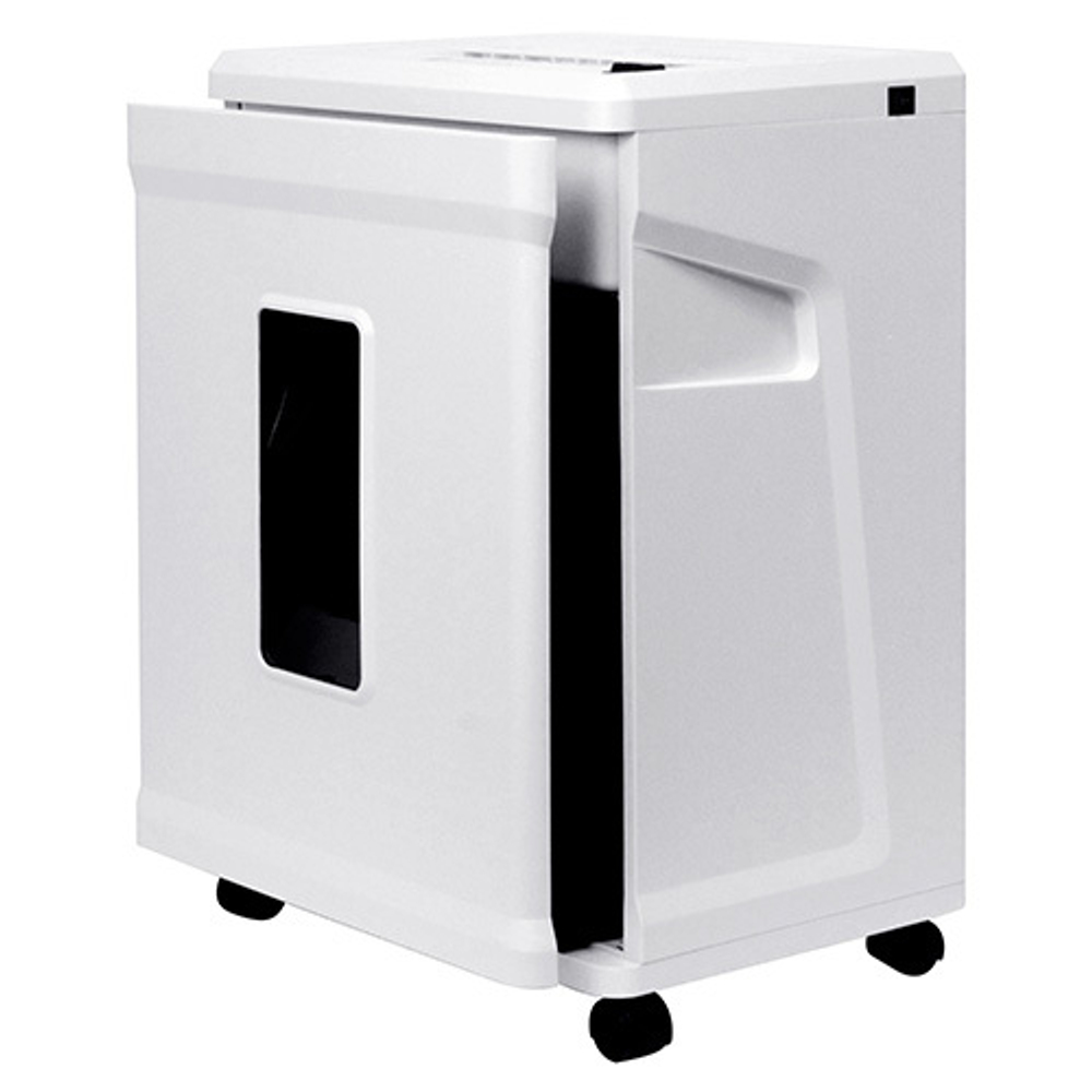 ГЕЛЕОС Шредер УМ26-5, DIN P-5 (5 ур-нь секр.), фрагмент 1,9х10мм, 8-11 лист (70г/м2), CD/пл.карты/скрепки/скобы, 26 литров