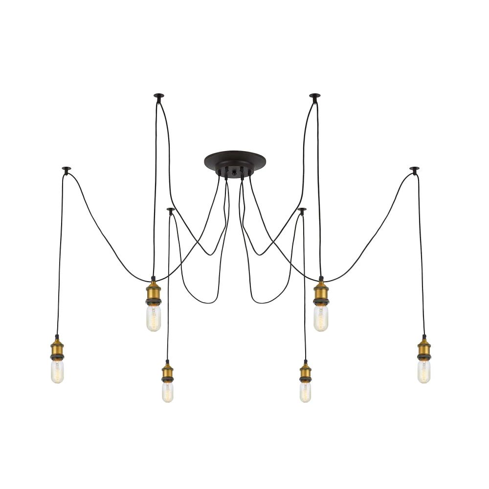 Citilux Эдисон CL451061 Люстра паук Венге Бронза