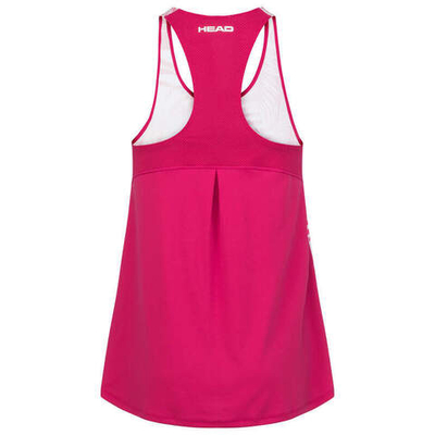 Футболка для девочки теннисная Head Agility Tank Top - mulberry/print vision