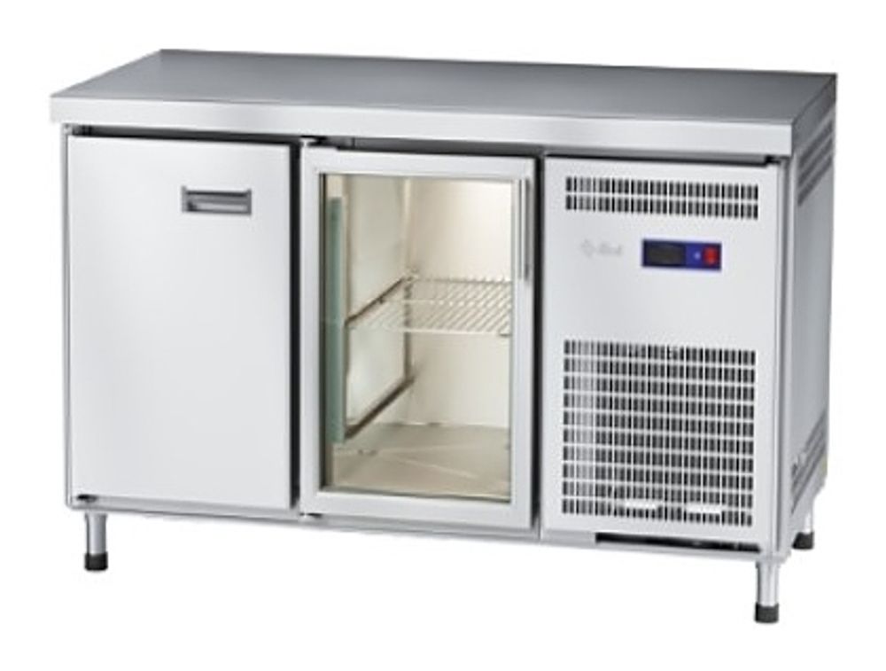 Стол холодильный Abat СХС-60-01 (дверь-стекло, дверь, без борта)