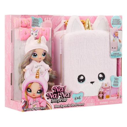 Na! Na! Na! Surprise - Jasnoróżowy plecak Unicorn + lalka Fashion 592358