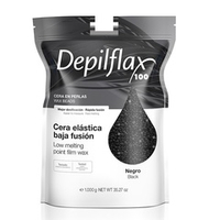 Черный пленочный воск в гранулах Depilflax Black Film Wax 1000г