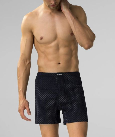 Трусы (2 шт) мужские семейные Atlantic 2MBX-059, голубой + темно-синий