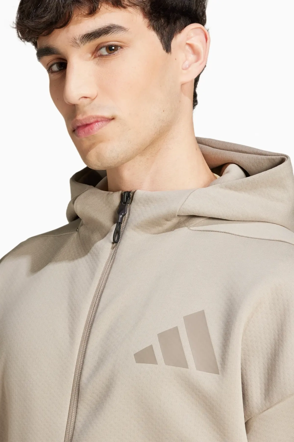 Кофта adidas Z.N.E. Full-Zip - бежевый
