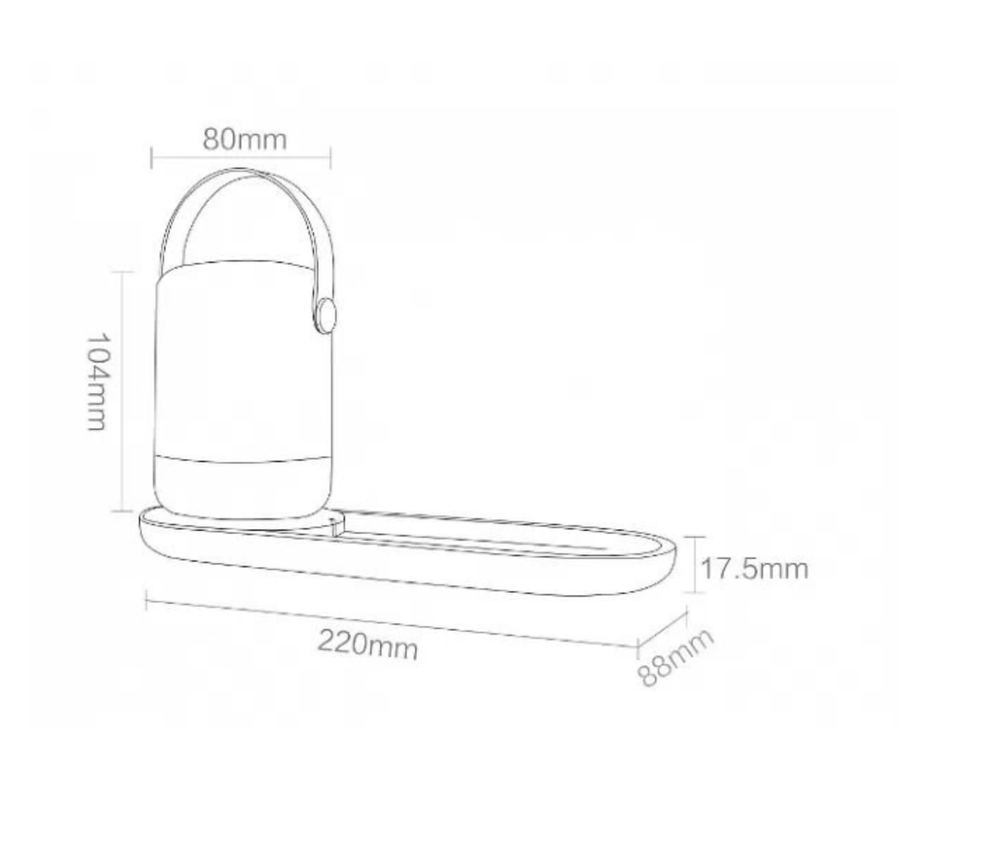 Зарядное устройство беспроводное с ночником Xiaomi Wireless Charging Night Light (Z-POW-0102)