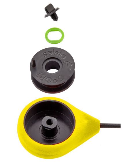 Удочка-балалайка зимняя Salmo SPORT 23см желтая