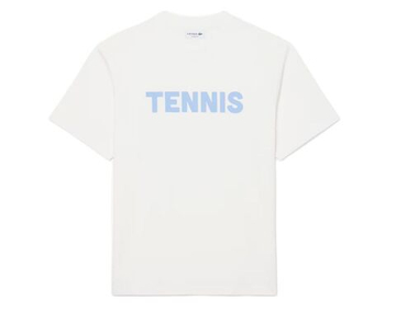 Теннисная футболка Lacoste Printed Cotton - flour