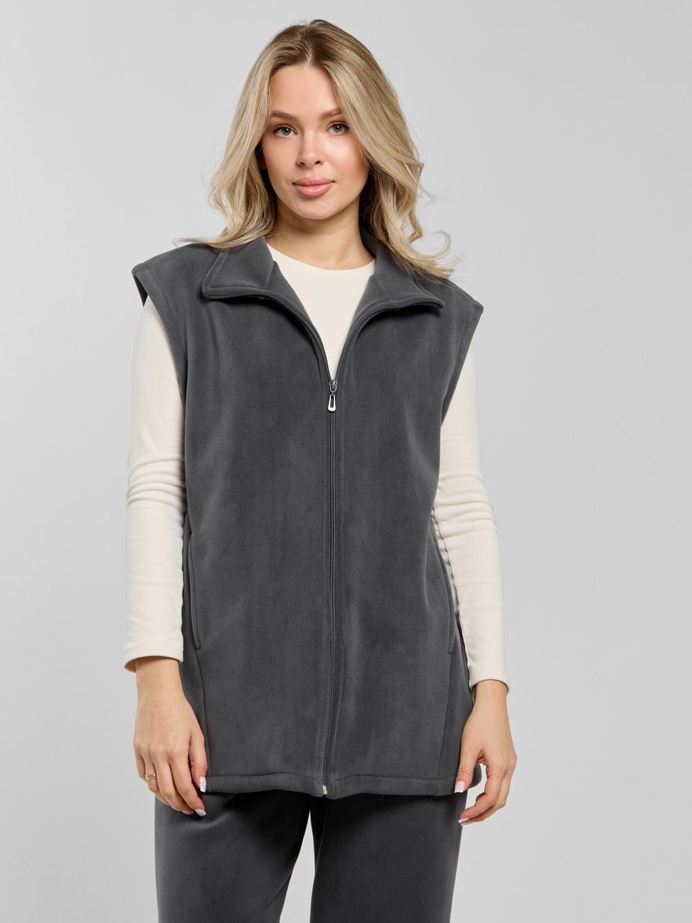 Толстовка (жилетка) Блик-3 Виотекс ГРАФИТОВЫЙ