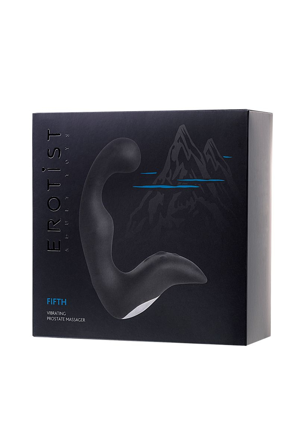 Чёрный изогнутый вибростимулятор простаты Erotist (Цвет: черный)