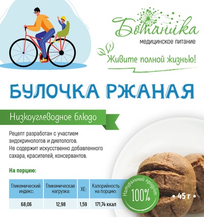 Булочка ржаная