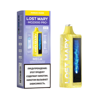 Купить Одноразовый Pod Lost Mary MO PRO - Лимон Лайм (20000 затяжек)