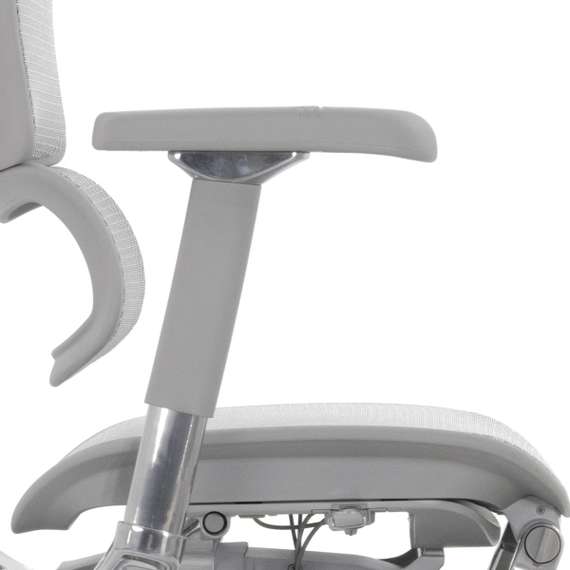 Кресло FALTO Ergohuman Luxury 2 с подножкой ( серый каркас /сетка светлаяT-168-B2 Natural)
